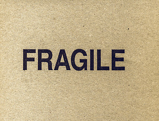 Image showing Vintage looking Fragile