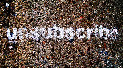 Image showing Unsubscribe Graffiti