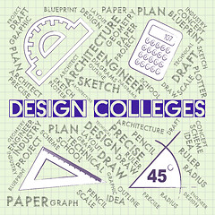 Image showing Design Colleges Indicates Development Idea And Designer