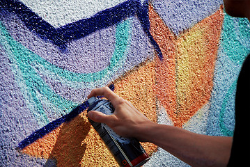 Image showing Graffiti in Progress