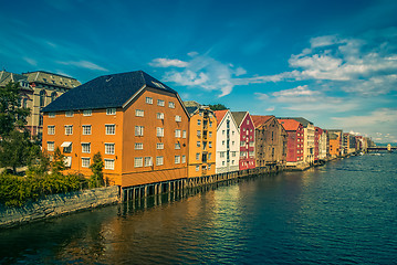 Image showing Traditional colourful houses