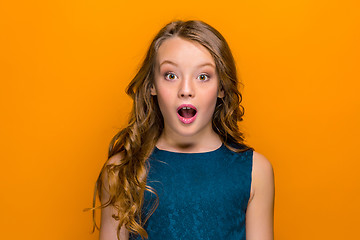 Image showing The surprised teen girl