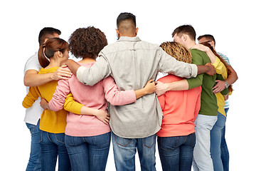 Image showing international group of happy smiling people