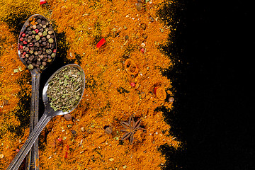 Image showing Herbs and spices selection - cooking, healthy eating