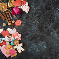 Image showing Gingerbreads for Valentines Day