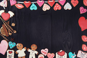 Image showing Gingerbreads for Valentines Day