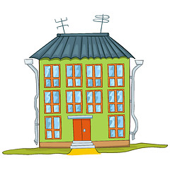 Image showing Cartoon illustration House