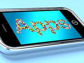 Image showing Mobile Phone Apps Applications On Smartphone 