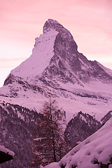 Image showing mountain matterhorn zermatt switzerland