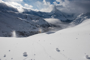 Image showing mountain matterhorn zermatt switzerland