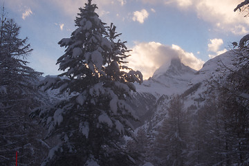 Image showing mountain matterhorn zermatt switzerland