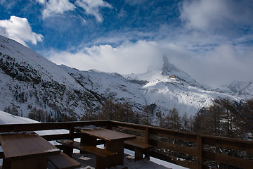 Image showing mountain matterhorn zermatt switzerland