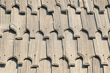 Image showing Wooden Roof Background