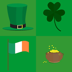 Image showing Collage ready for use in St. Patrick thematic