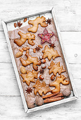 Image showing Homemade cookies for Christmas