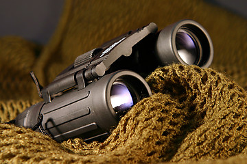 Image showing Military spyglass closeup