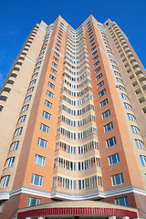 Image showing red skyscraper