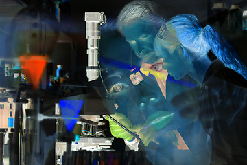 Image showing Health care professionals in scientific laboratory.