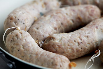 Image showing  appetizing sausages close to