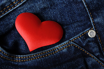 Image showing Heart in the pocket