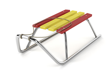 Image showing Metal sledge