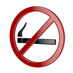 Image showing No smoking sign