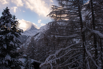 Image showing mountain matterhorn zermatt switzerland