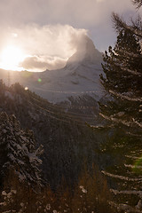 Image showing mountain matterhorn zermatt switzerland