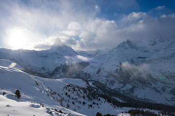 Image showing mountain matterhorn zermatt switzerland