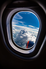 Image showing Airplane window