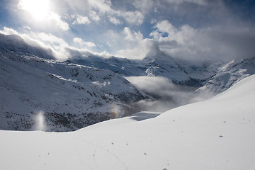 Image showing mountain matterhorn zermatt switzerland