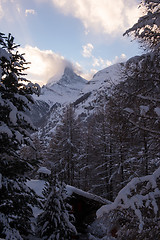 Image showing mountain matterhorn zermatt switzerland