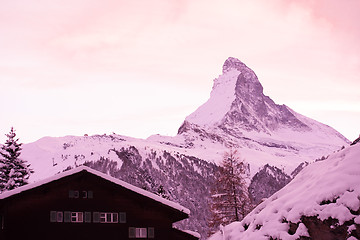 Image showing mountain matterhorn zermatt switzerland