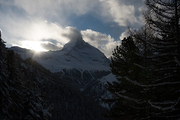 Image showing mountain matterhorn zermatt switzerland