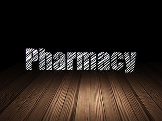 Image showing Medicine concept: Pharmacy in grunge dark room