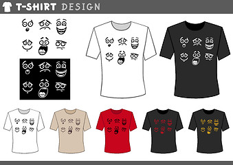 Image showing t shirt design with emotions