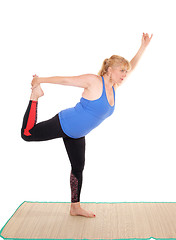 Image showing Yoga trainer showing poses.