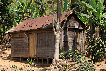 Image showing African malagasy huts in Andasibe region