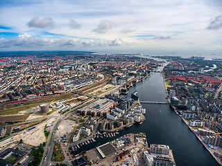 Image showing City aerial view over Copenhagen