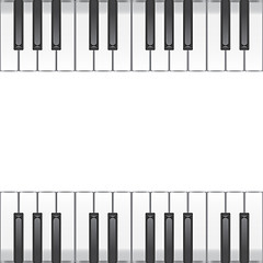 Image showing music background with piano keys. illustration