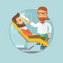 Image showing Patient on reception at the dentist.