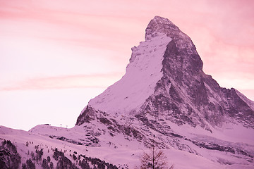 Image showing mountain matterhorn zermatt switzerland