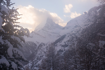 Image showing mountain matterhorn zermatt switzerland