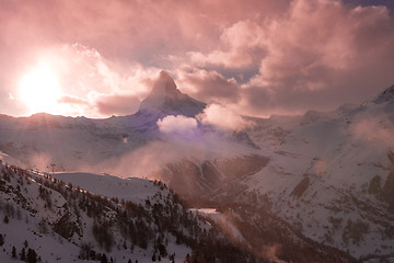 Image showing mountain matterhorn zermatt switzerland