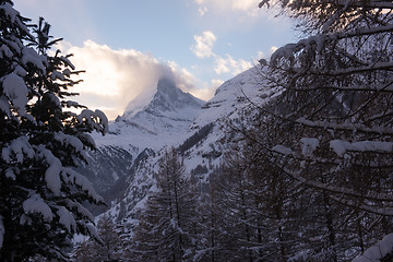 Image showing mountain matterhorn zermatt switzerland