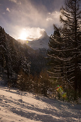 Image showing mountain matterhorn zermatt switzerland