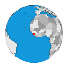 Image showing Sierra Leone on globe