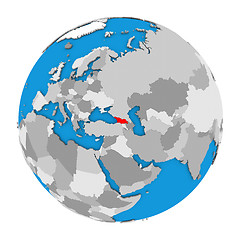 Image showing Georgia on globe