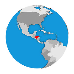 Image showing Honduras on globe