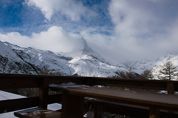 Image showing mountain matterhorn zermatt switzerland